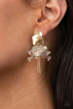 Load image into Gallery viewer, Paparazzi Earring - Harmonically Holographic - Gold
