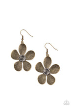 Load image into Gallery viewer, Paparazzi Earring - Fresh Florals - Brass

