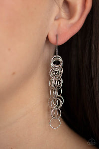 Paparazzi Earring - Long Live The Rebels - Silver