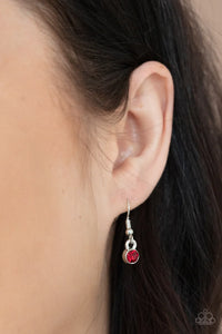Paparazzi Necklace - Going Through Phases - Red