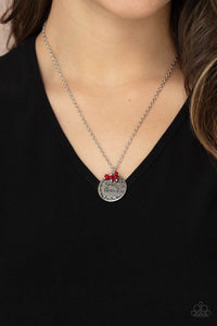 Paparazzi Necklace - Simple Blessings - Red