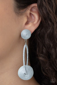 Paparazzi Earring - Social Sphere - Silver