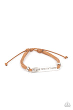 Load image into Gallery viewer, Paparazzi Bracelet - To Live, To Learn, To Love - Brown
