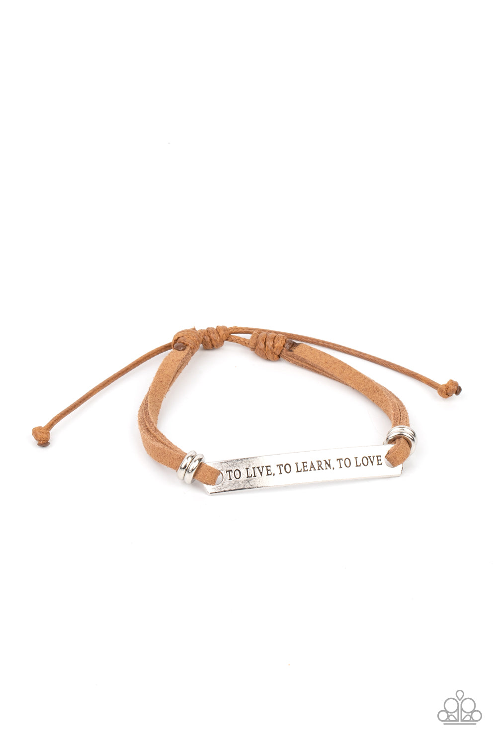 Paparazzi Bracelet - To Live, To Learn, To Love - Brown