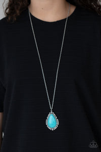 Paparazzi Necklace - Western Fable - Blue