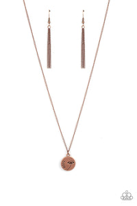 Paparazzi Necklace - Hold On To Hope - Copper