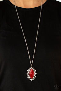 Paparazzi Necklace - Exquisitely Enchanted - Red