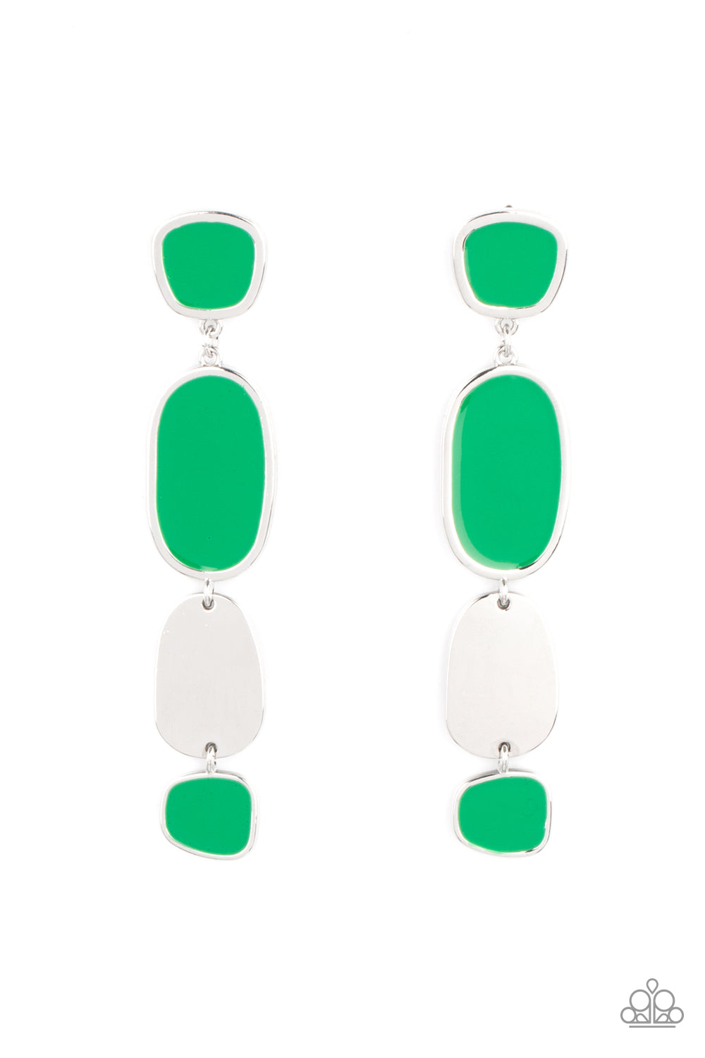 Paparazzi Earring - All Out Allure - Green