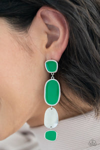 Paparazzi Earring - All Out Allure - Green