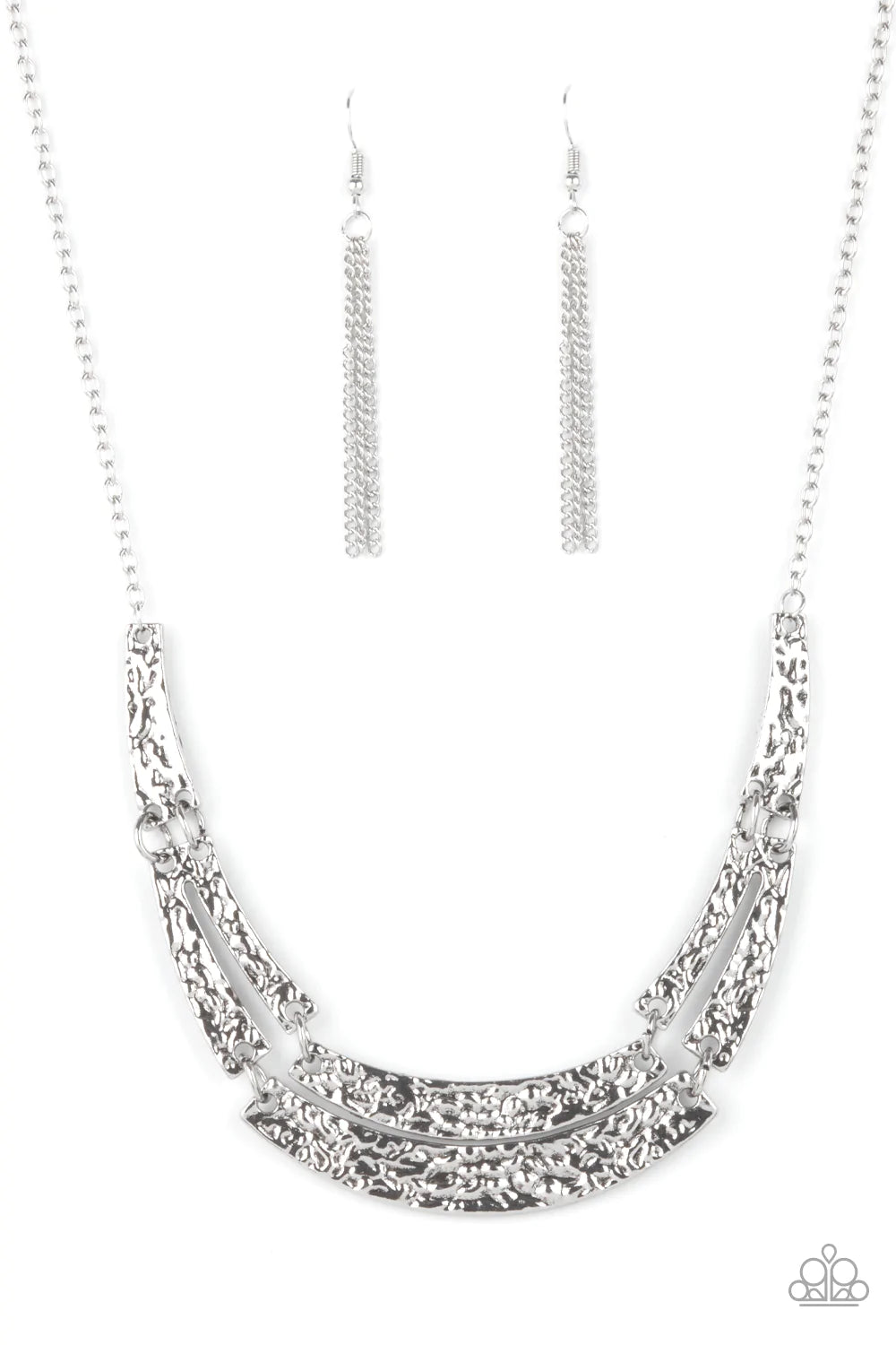 Paparazzi Necklace - Stick To The ARTIFACTS - SIlver