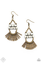 Load image into Gallery viewer, Paparazzi Earring - A FLARE For Fierceness - Brass
