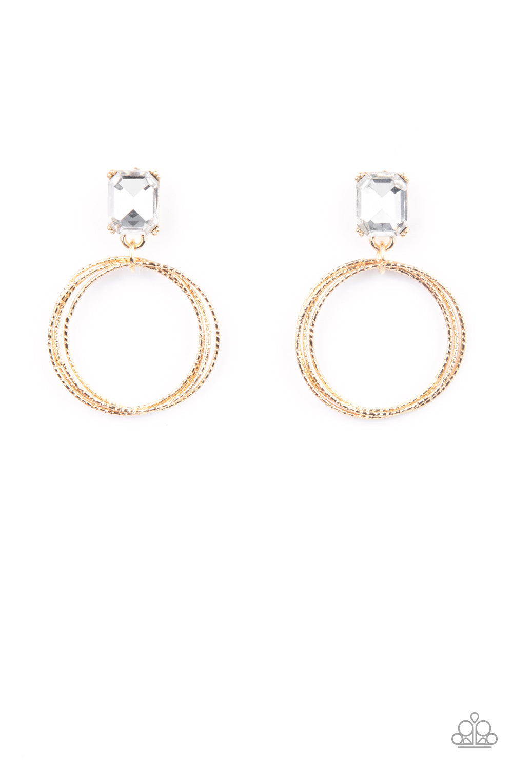 Paparazzi Earring - Prismatic Perfection - Gold