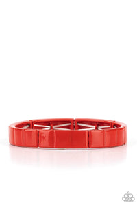 Paparazzi Bracelet - Material Movement - Red