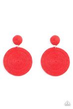 Load image into Gallery viewer, Paparazzi Earring - Circulate The Room - Red
