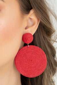 Paparazzi Earring - Circulate The Room - Red