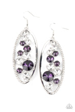 Load image into Gallery viewer, Paparazzi Earring - Rock Candy Bubbly - Purple

