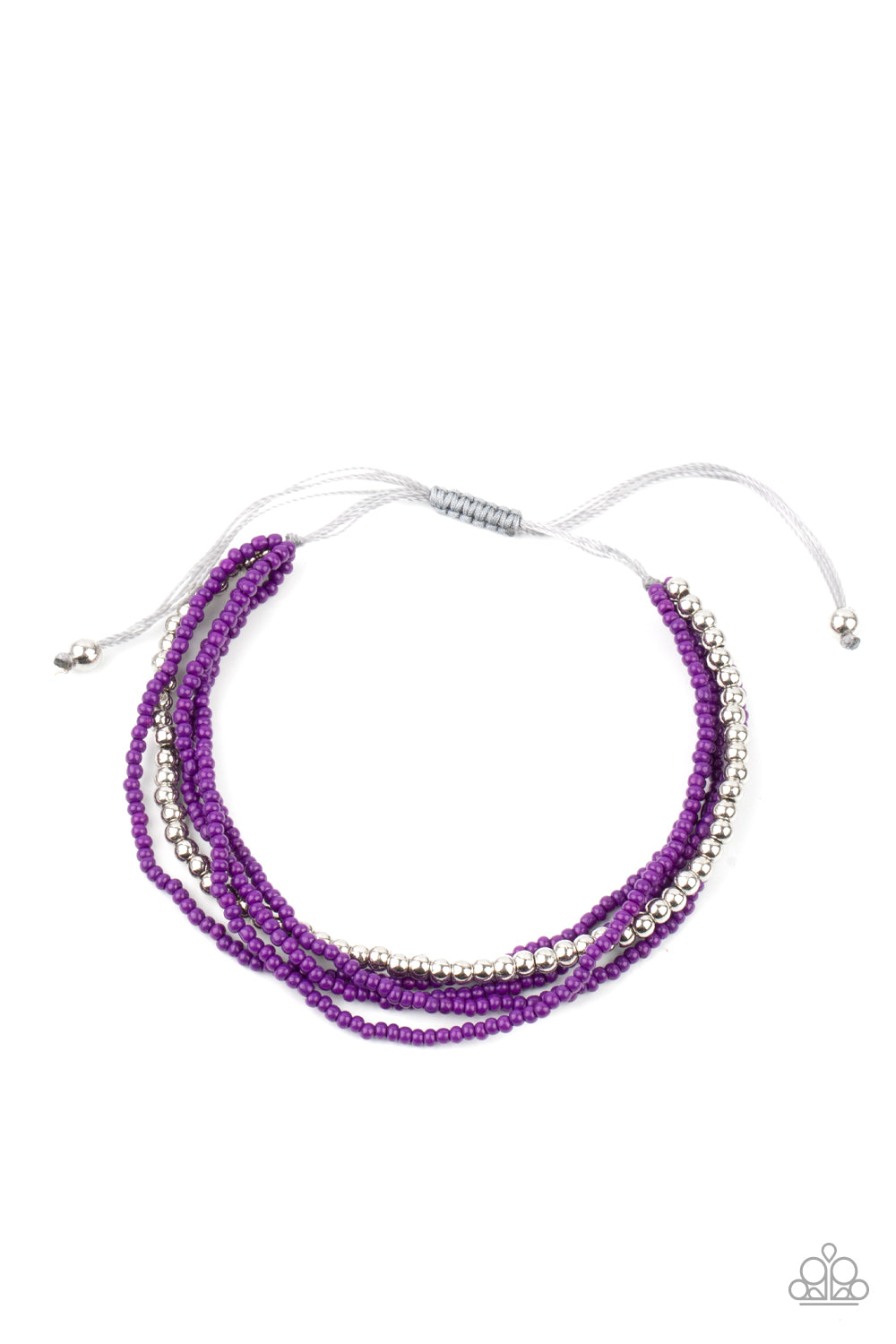 Paparazzi Bracelet - All Beaded Up - Purple