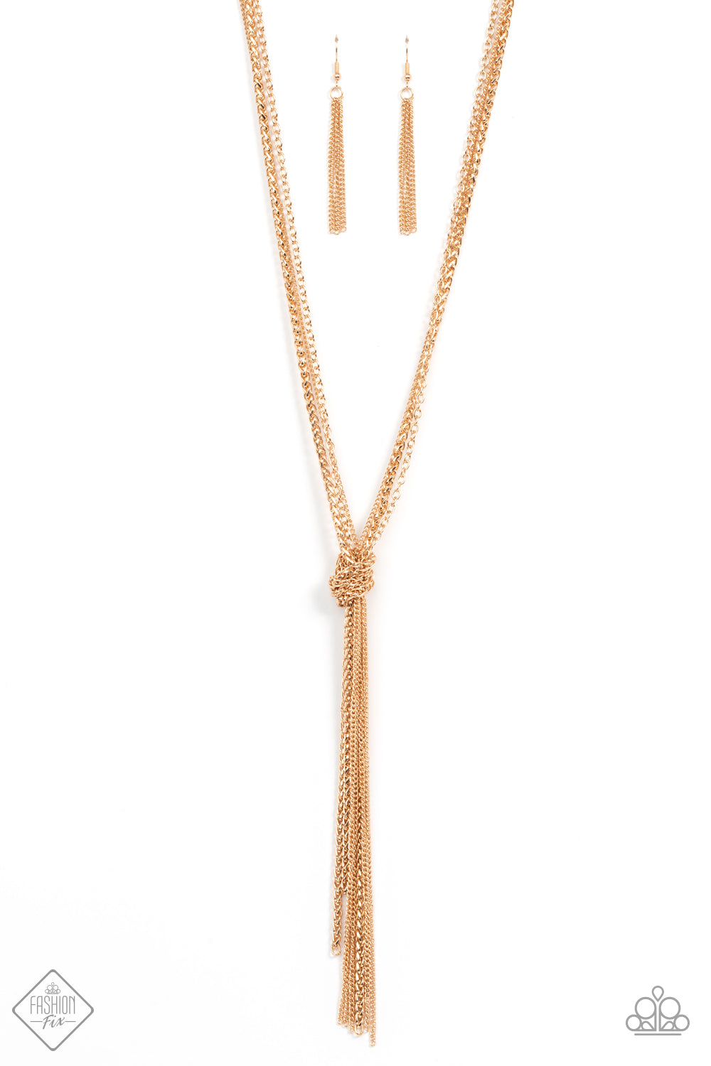 Paparazzi Necklace - KNOT All There - Gold