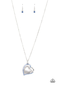 Paparazzi Necklace - A Mothers Heart - Blue