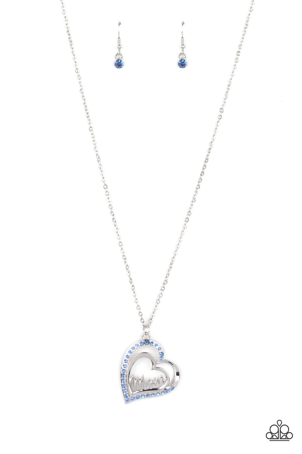 Paparazzi Necklace - A Mothers Heart - Blue