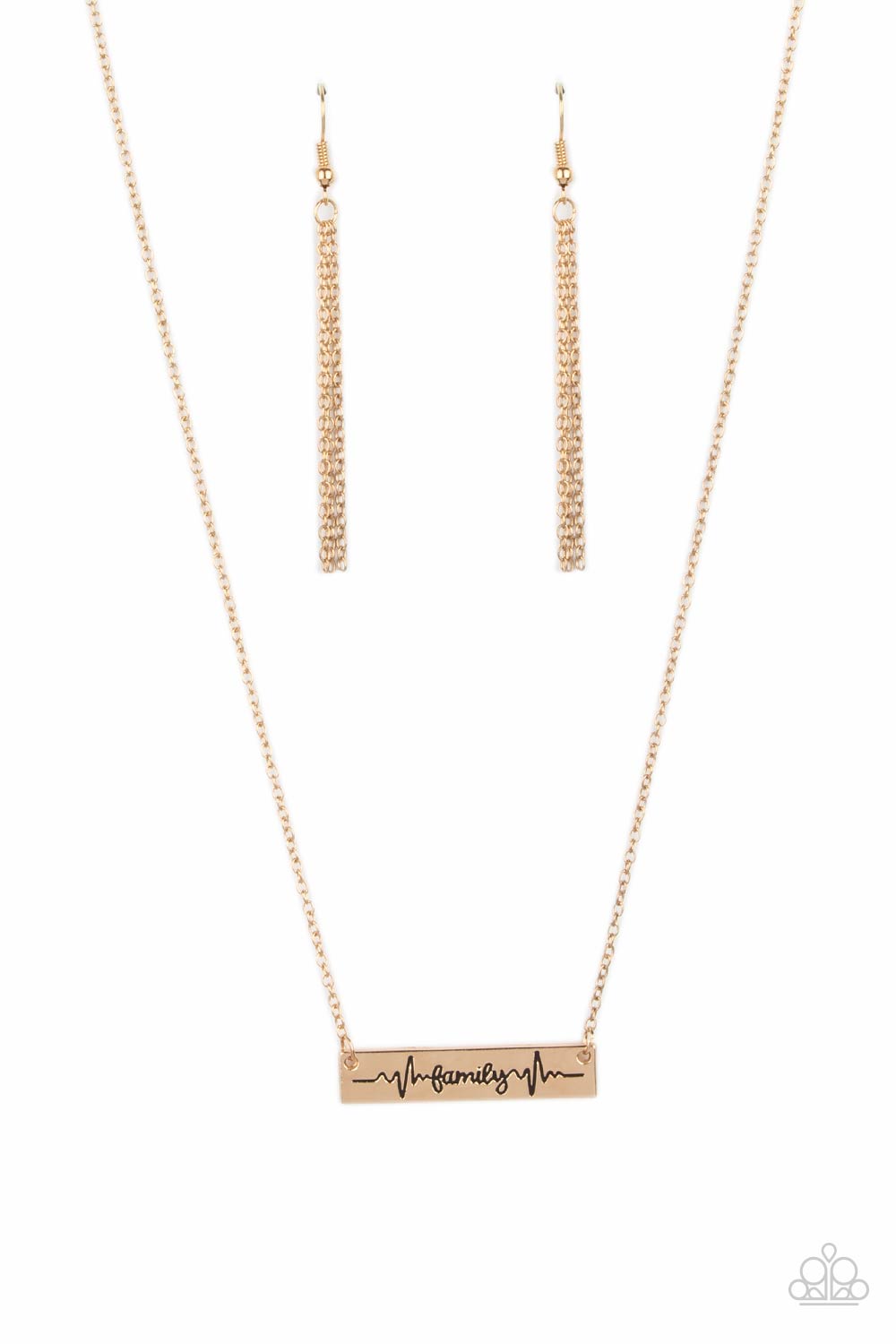 Paparazzi Necklace - Living The Mom Life - Gold