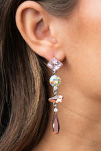 Load image into Gallery viewer, Paparazzi Earring - Rock Candy Elegance - Pink

