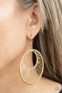 Paparazzi Earring - Artisan Applique - Gold