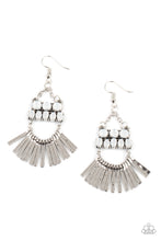 Load image into Gallery viewer, Paparazzi Earring - A FLARE For Fierceness - White
