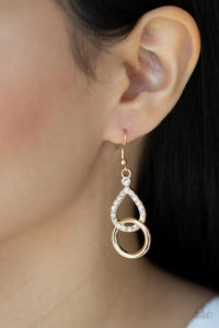 Paparazzi Earring - Red Carpet Couture - Gold