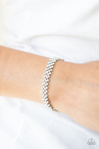 Paparazzi Bracelet - Chicly Candescent - White
