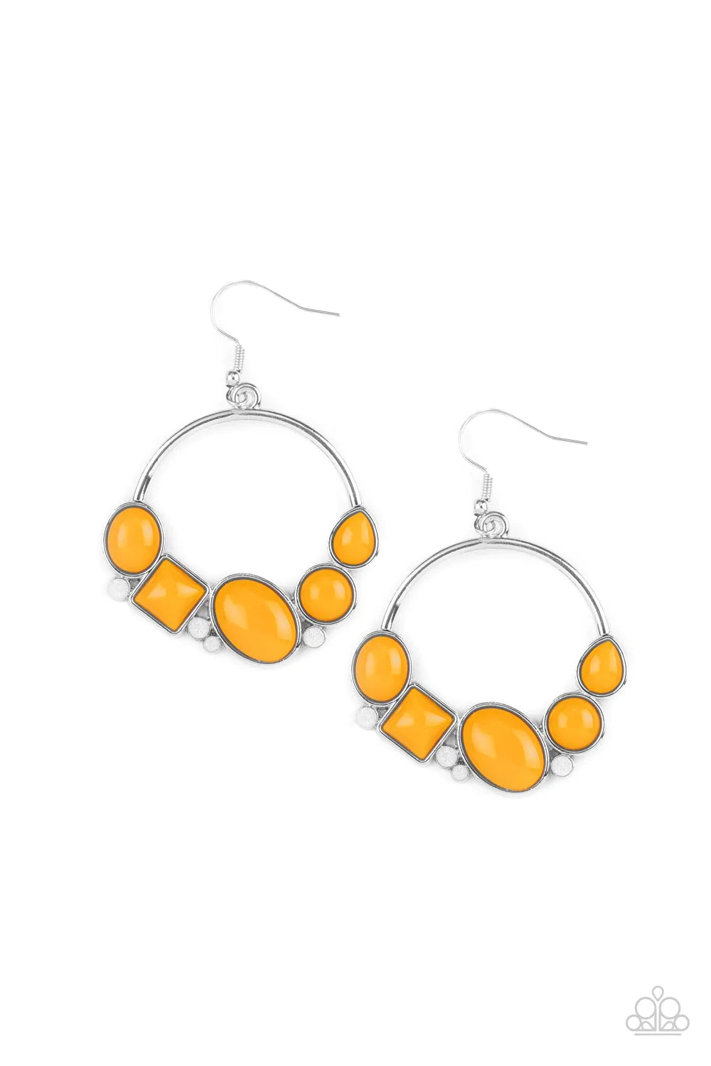Paparazzi Earring - Beautifully Bubblicious - Orange
