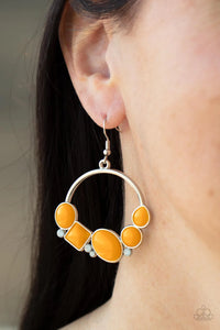 Paparazzi Earring - Beautifully Bubblicious - Orange