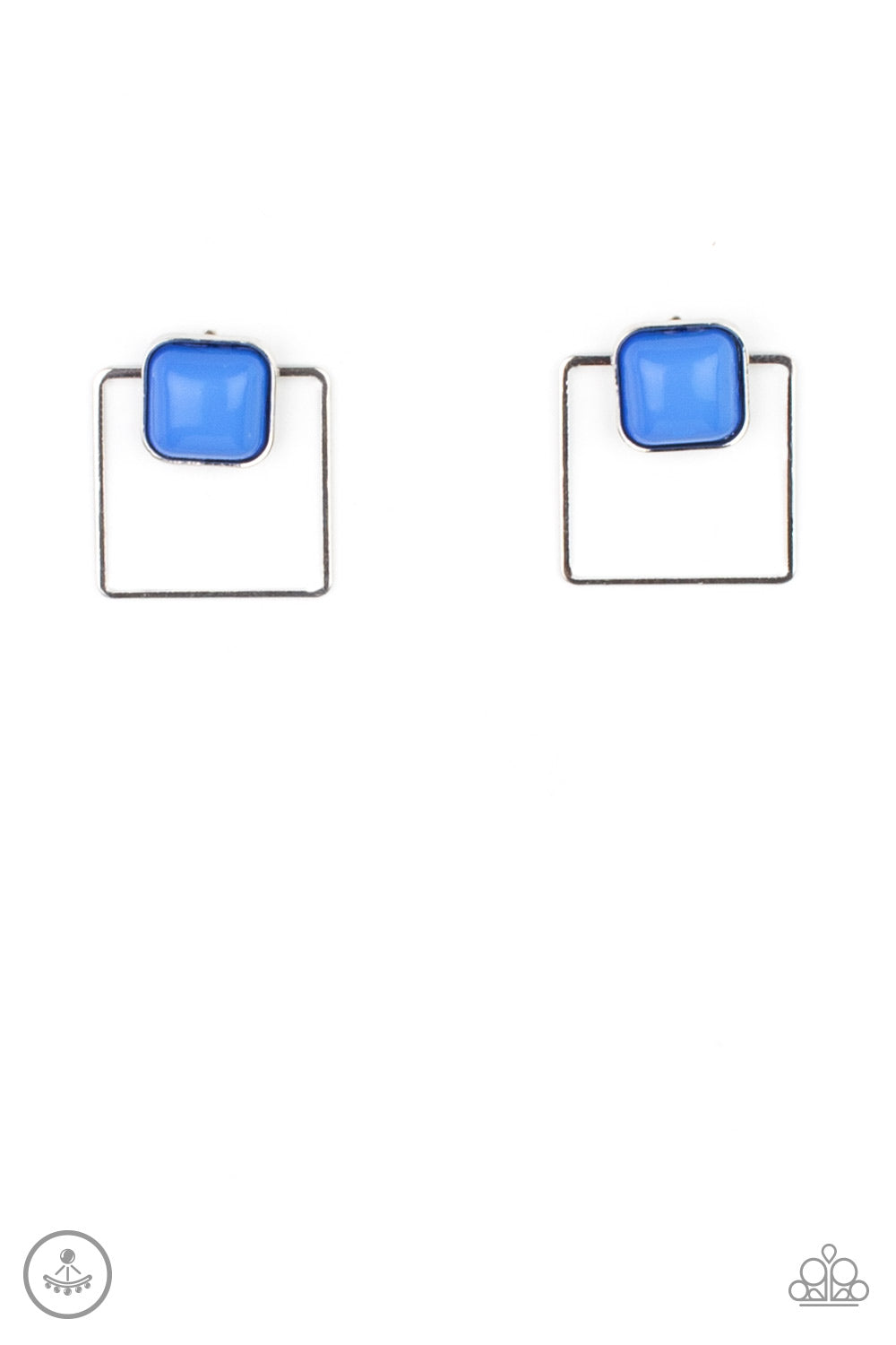 Paparazzi Earring - FLAIR and Square - Blue
