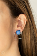 Load image into Gallery viewer, Paparazzi Earring - FLAIR and Square - Blue
