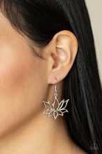 Load image into Gallery viewer, Paparazzi Earring - Lotus Ponds - Silver
