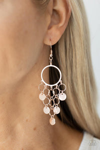 Paparazzi Earring - Cyber Chime - Rose Gold