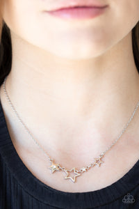 Paparazzi Necklace - Proudly Patriotic - White