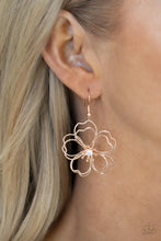 Load image into Gallery viewer, Paparazzi Earring- Petal Power - Rose Gold

