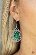 Load image into Gallery viewer, Paparazzi Earring - Fanciful Droplets - Green
