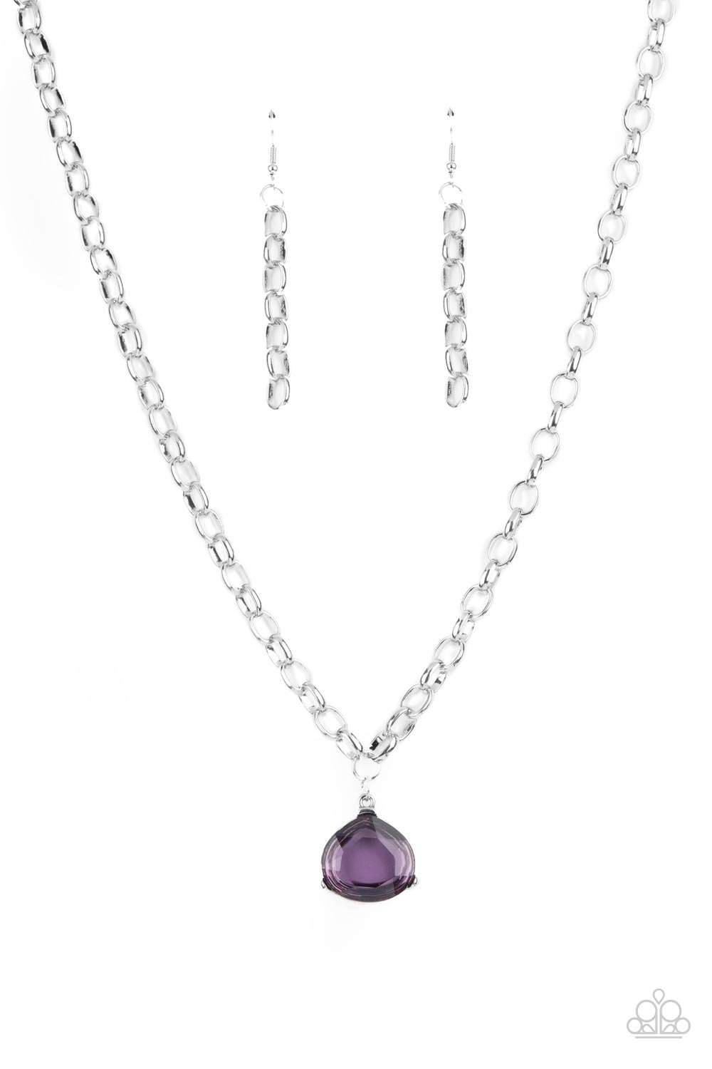 Paparazzi Necklace - Gallery Gem - Purple