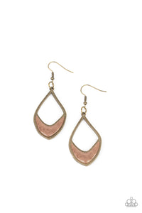 Paparazzi Earring - Artisan Treasure - Brass