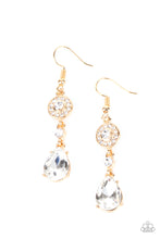 Load image into Gallery viewer, Paparazzi Earring - Graceful Glimmer - Gold
