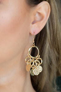 Paparazzi Earring - Partners in CHIME - Gold
