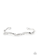 Load image into Gallery viewer, Paparazzi Bracelet - Twisted Twinkle - White
