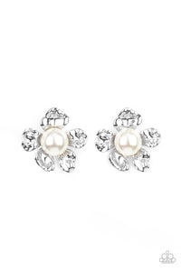 Paparazzi Earring - Apple Blossom Pearls - White
