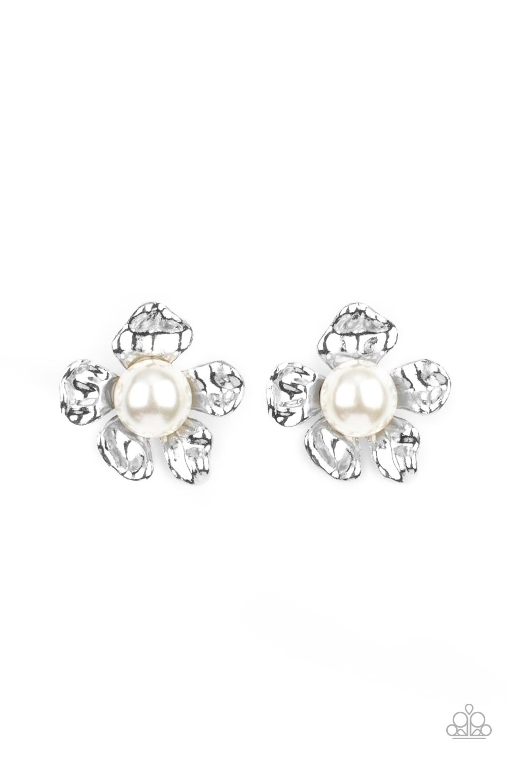Paparazzi Earring - Apple Blossom Pearls - White
