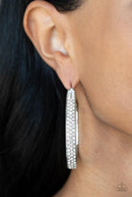 Load image into Gallery viewer, Paparazzi Earring - Bossy and Glossy - White
