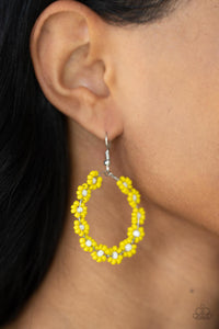 Paparazzi Earring - Festively Flower Child - Yellow