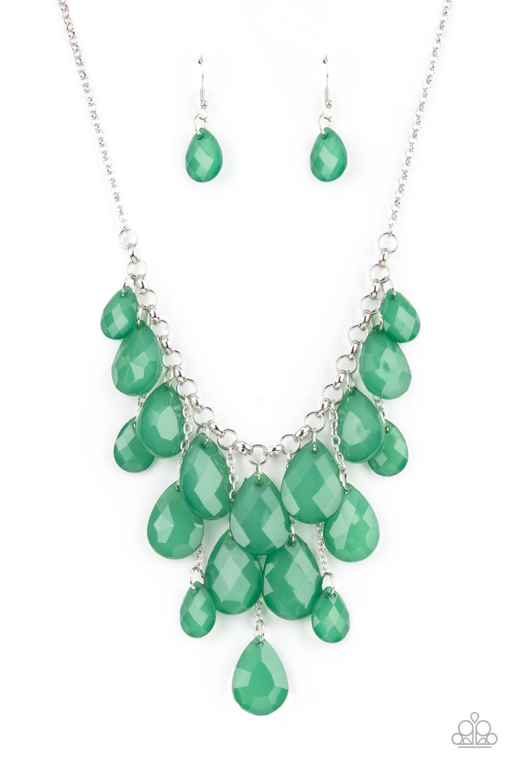 Paparazzi Necklace - Front Row Flamboyance - Green