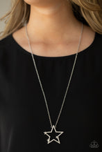 Load image into Gallery viewer, Paparazzi Necklace - I Pledge Allegiance to the Sparkle - White
